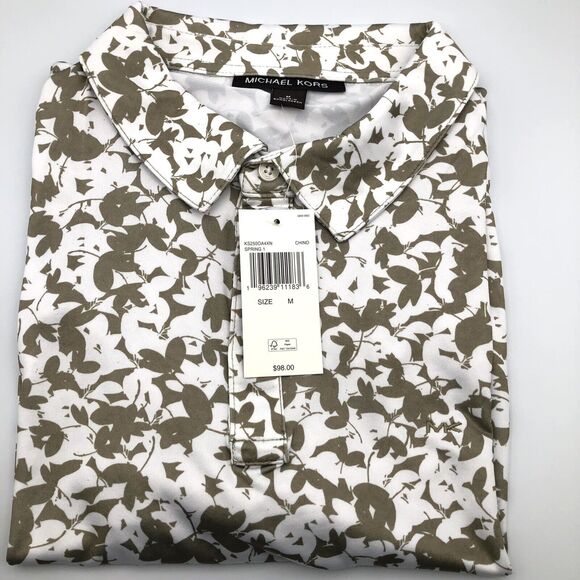 Michael Kors Men's Short Sleeve Pullover Print Polo Shirt Size M - Picture 3 of 11